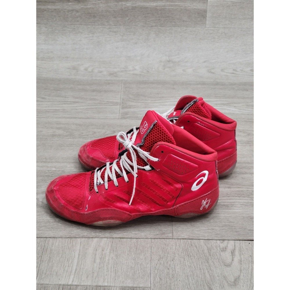 ASICS JB Elite III Wrestling Shoes Mens Size 10 Classic Red White J702N